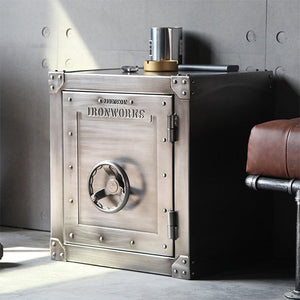 Industrial Iron Bedside Cabinet