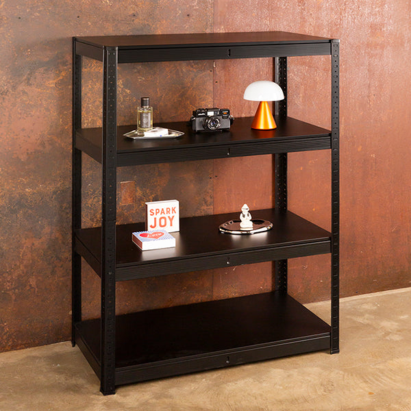 Four-Tier Metal Storage Cabinet – DIY Steel Organizer – Fresh-Color Home Storage Shelf – Bedroom & Living Room Standing Rack